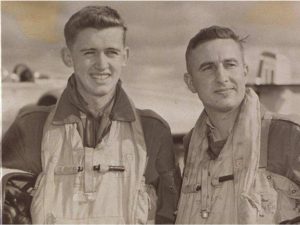 Navigator Kenneth D. Thomas, left, and pilot William J. Schmidt were likely incapacitated by oxygen failure in their CF-100 jet.